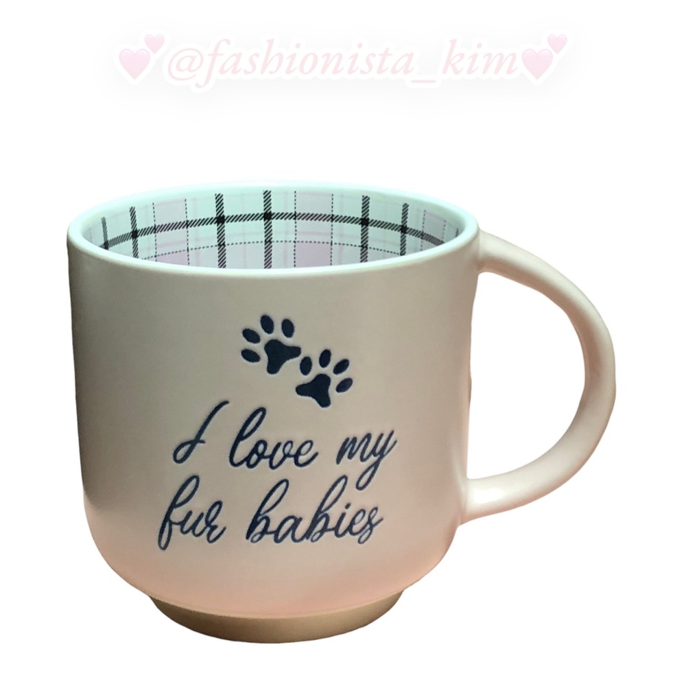Winifred & Lily “ I love my fur babies “ pink mug NWT